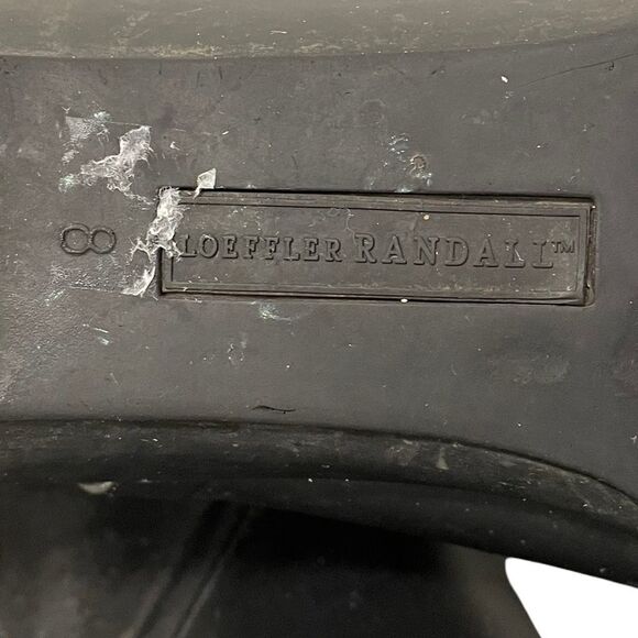 LOEFFLER RANDALL Rubber Ankle Chelsea Rain boot Waterproof Black 8 - Picture 14 of 14